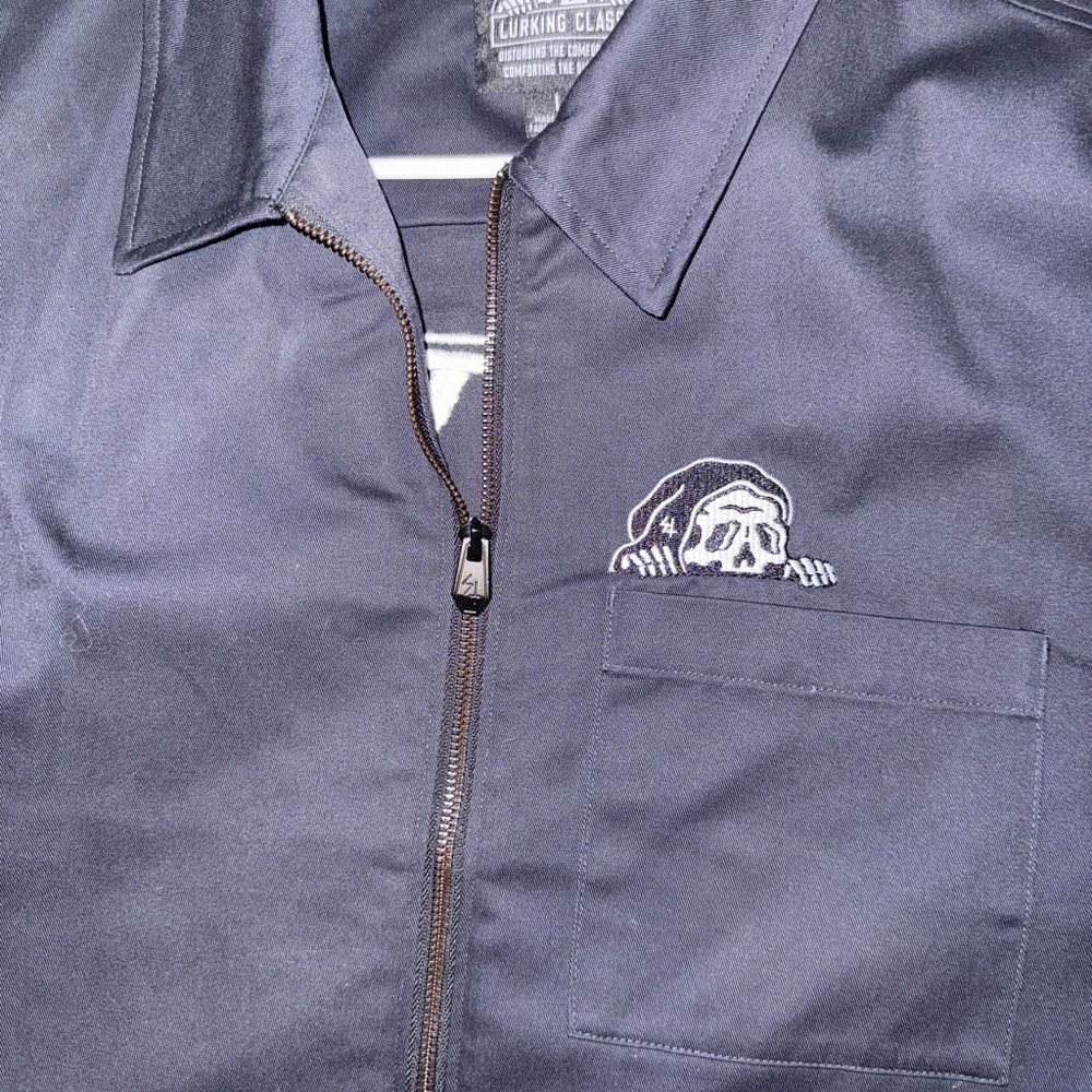 Men's Black Short Sleeve Zip - Picture 2 of 5